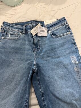 American Eagle Outfitters Light Blue Straight Leg Jeans